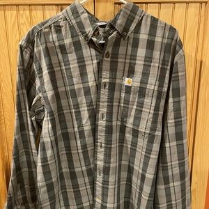 Men’s plaid carhartt work shirt